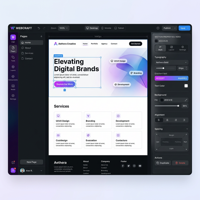 FramePro Interface Mockup